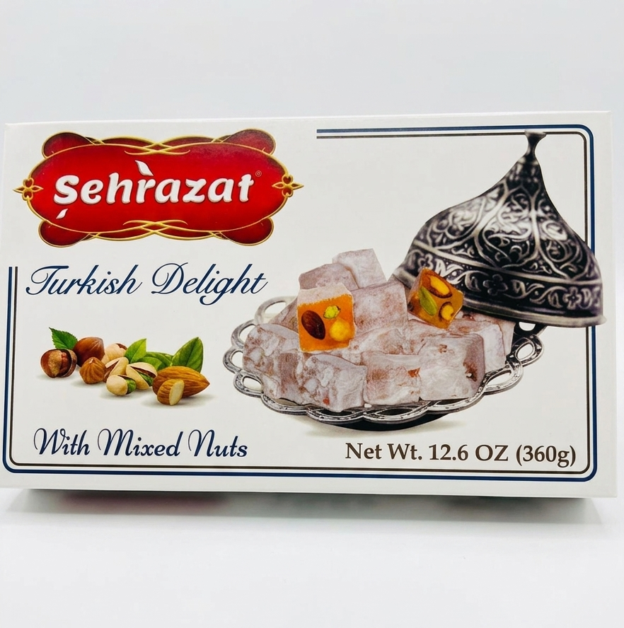 Sehrazat Turkish delight With Mixed Nuts 360 g