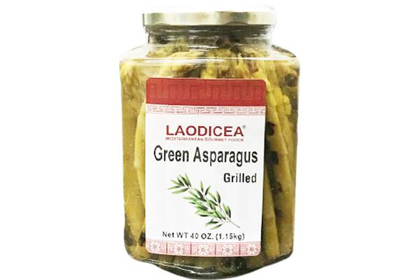 LAODICEA Grilled Green Asparagus, 40 Oz.