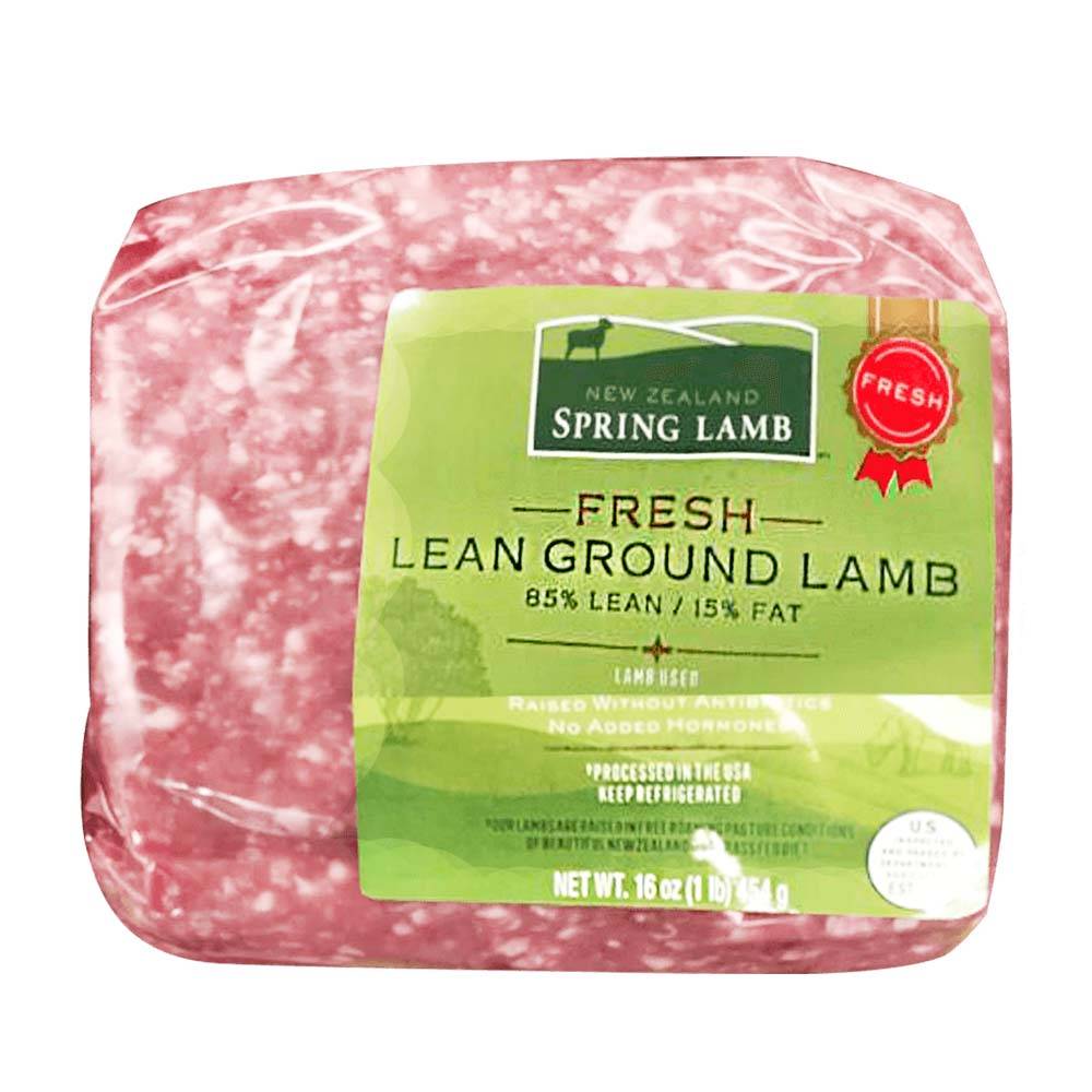 Spring Lamb Halal Lean Ground Lamb, 16oz.