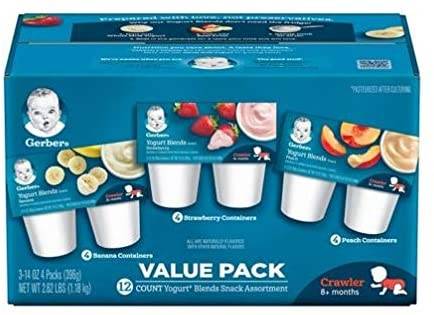 Gerber yogur Blends Assortment aperitivos-12 Count