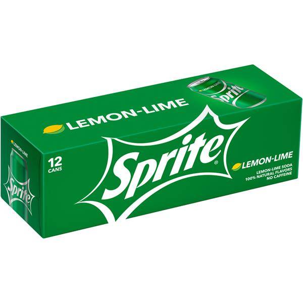 Sprite Lemon Lime Soda Soft Drinks12 Pack x 12 Oz.