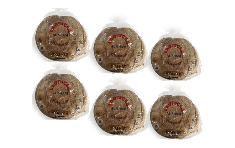 Laodicea Pita Bread Large Whole Wheat  6 x 6 Loaves (SHIP ON FRIDAYS)