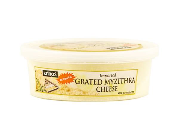 Krinos Grated Myzithrcha Cheese, 4 oz.