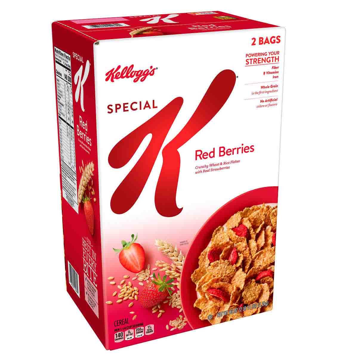 Kellogg's Breakfast Cereal Red Berries -  21.5 Oz x  2 Pk