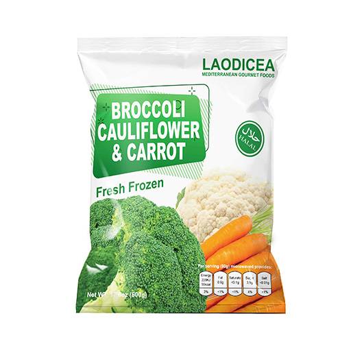 Laodicea Broccoli & Cauliflower & Carrot, 500g.