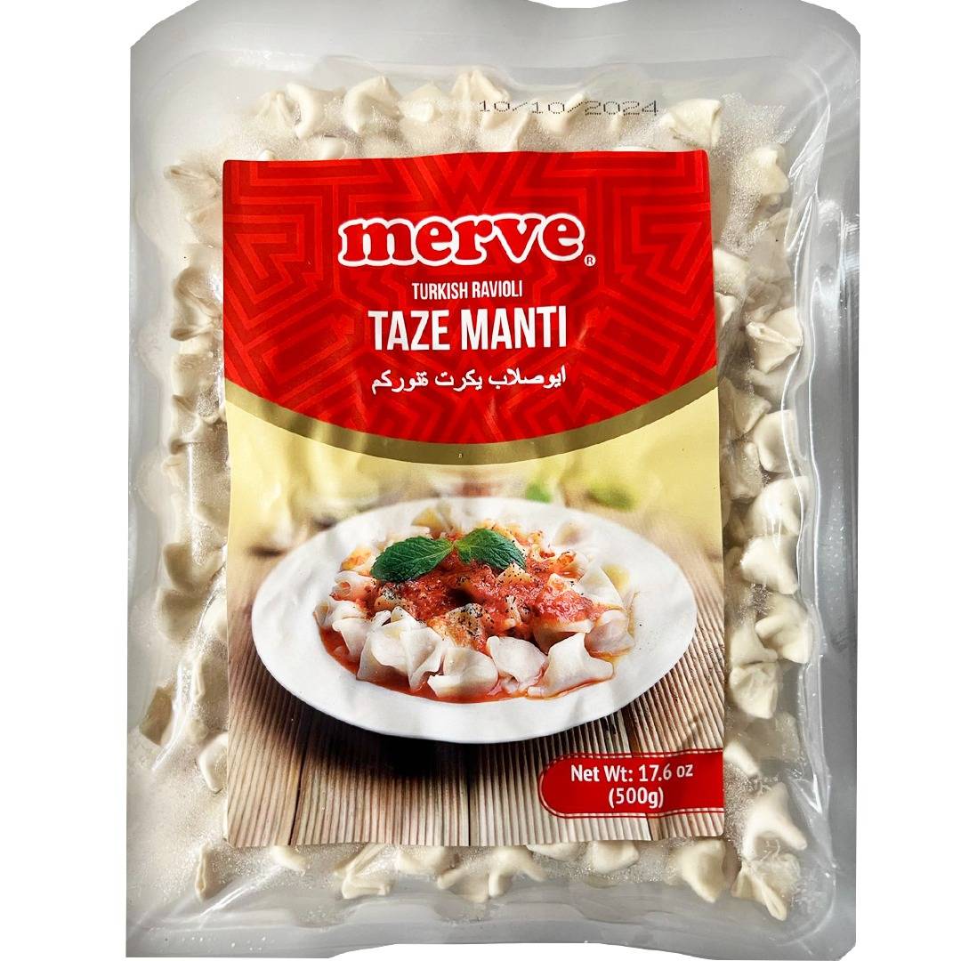 Merve Turkish Ravioli Taze Manti, 500g.Frozen Item