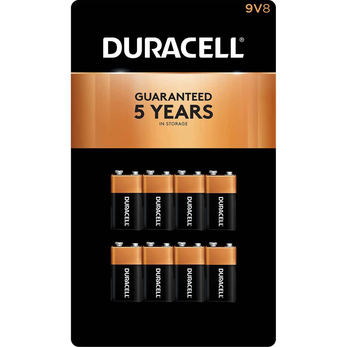Duracell 9V Alkaline Batteries - 8-Count