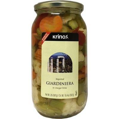 KRINOS Giardiniera in Vinegar Brine, 2 lbs.