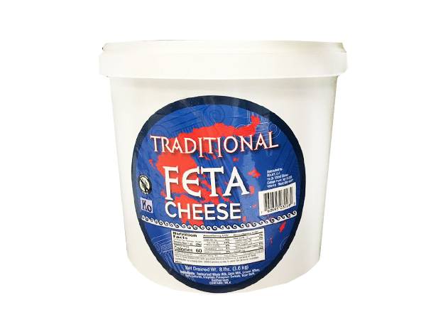 Krinos Domestic Feta Cheese, 8 lbs.